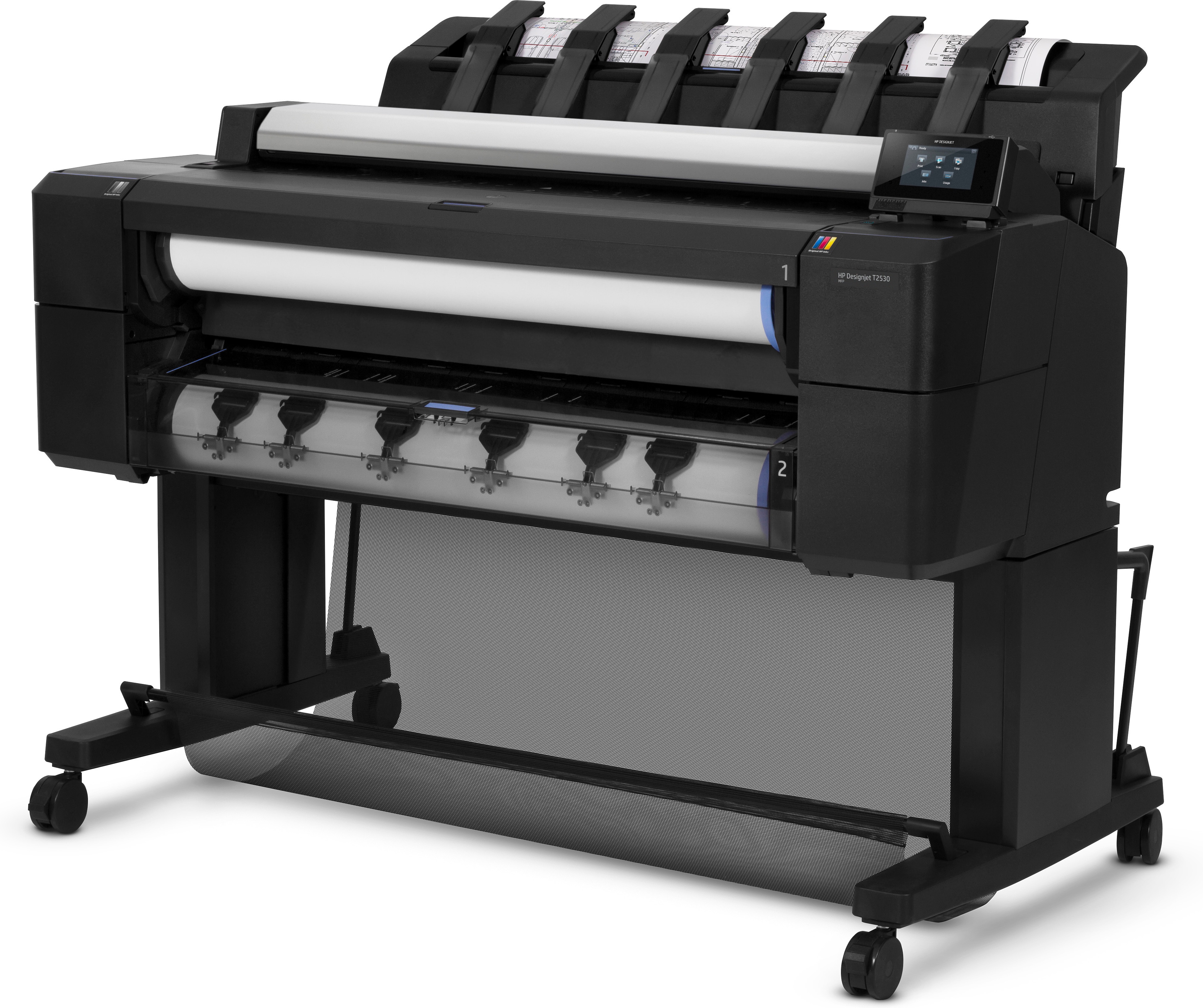 HP Designjet T2530 Großformatdrucker Thermal inkjet Farbe 2400 x 1200 DPI A0 (841 x 1189 mm) Eingebauter Ethernet-Anschluss
