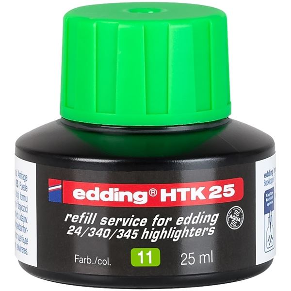 Náhradní inkoust pro zvýrazňovač Edding Eco,zelený
