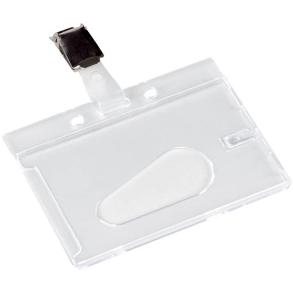 Visačka Q-Connect s klipem, 85 x 54 mm, 10 ks