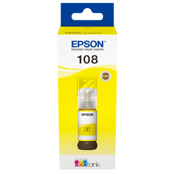 Epson Tintennachfüllfläschchen gelb (C13T09C44A, 108)