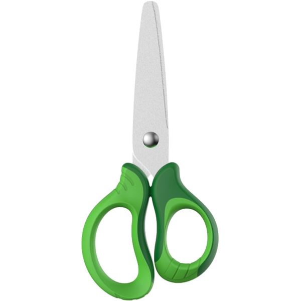 Dětské nůžky KEYROAD Soft, 12,5 cm, zelené