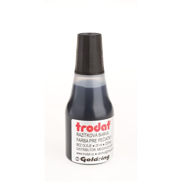 Razítková barva Trodat, 25 ml, černá