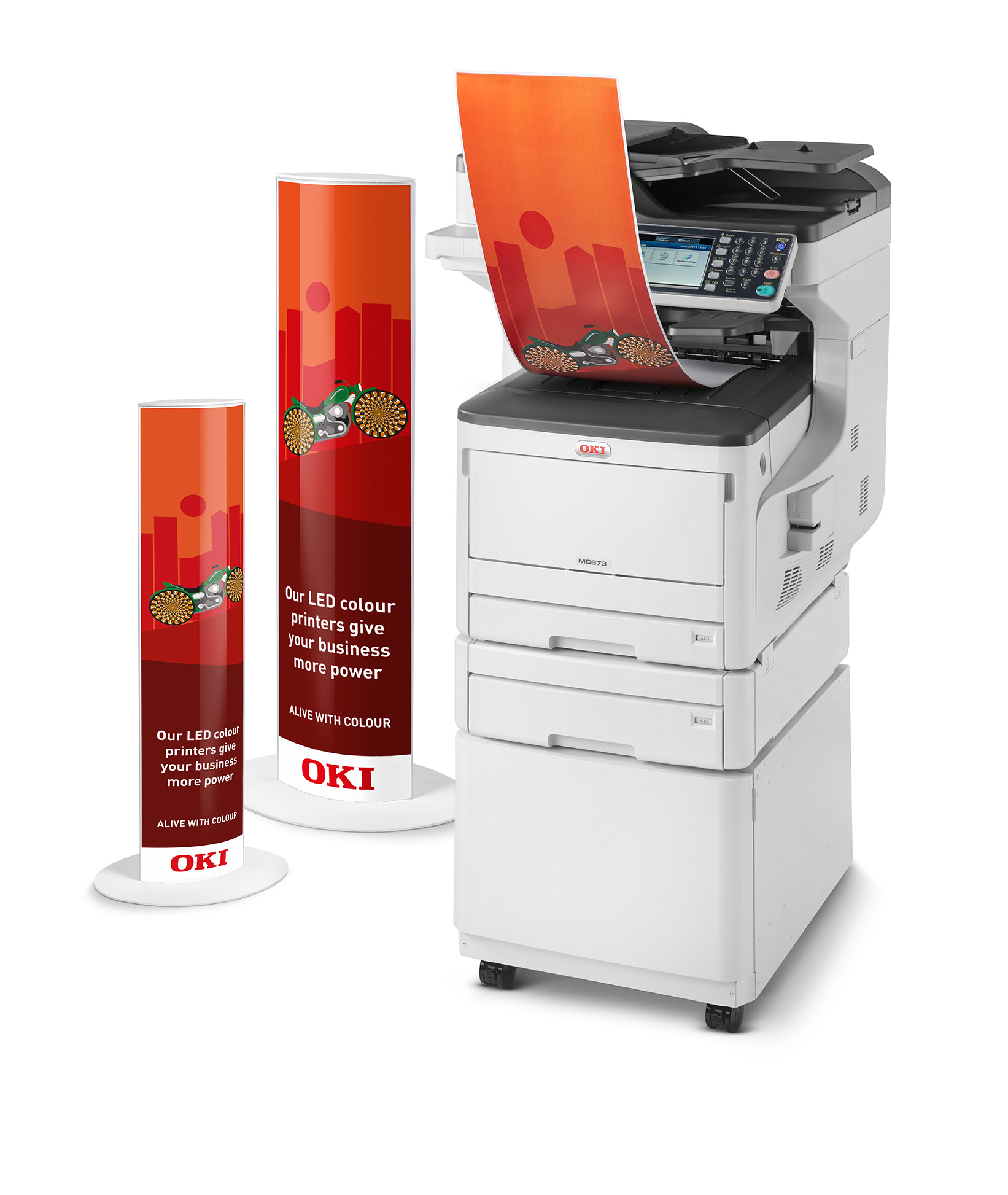 OKI MC853dnct LED 1200 x 600 DPI 23 Seiten pro Minute A3