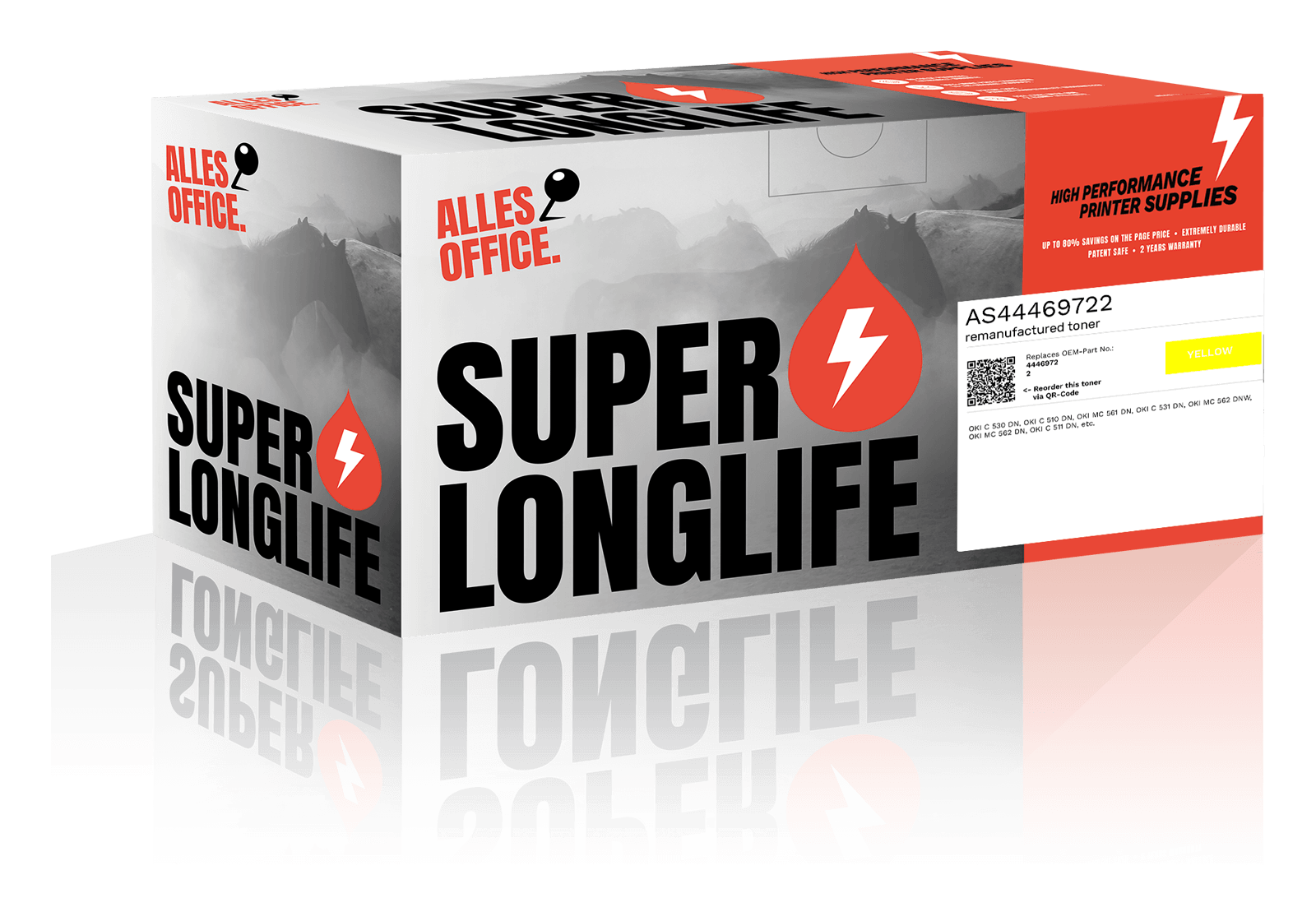 Superlonglife OKI 44469722 Toner žluť