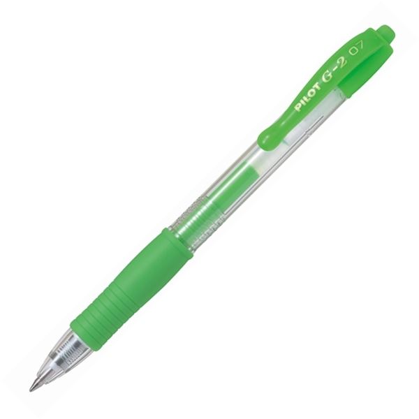 Gelový roller Pilot G-2 07 Neon - zelený