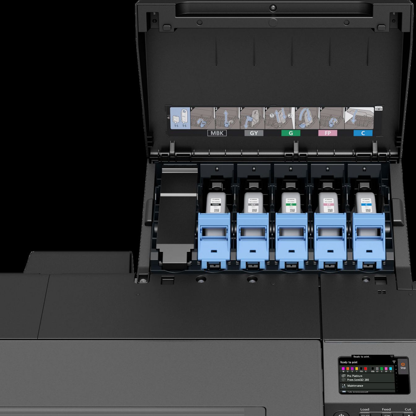 Canon imagePROGRAF GP-4000 Großformatdrucker WLAN Farbe 2400 x 1200 DPI A0 (841 x 1189 mm) Eingebauter Ethernet-Anschluss