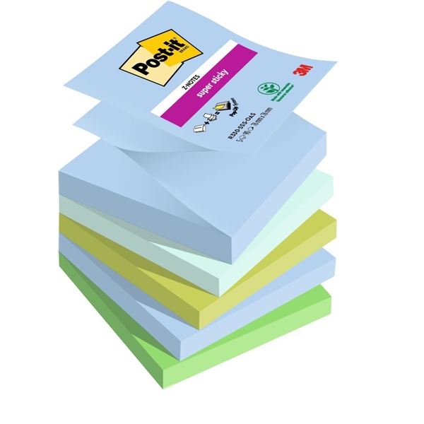 Z-bločky Super Sticky OASIS, 76x76 mm, 5 ks