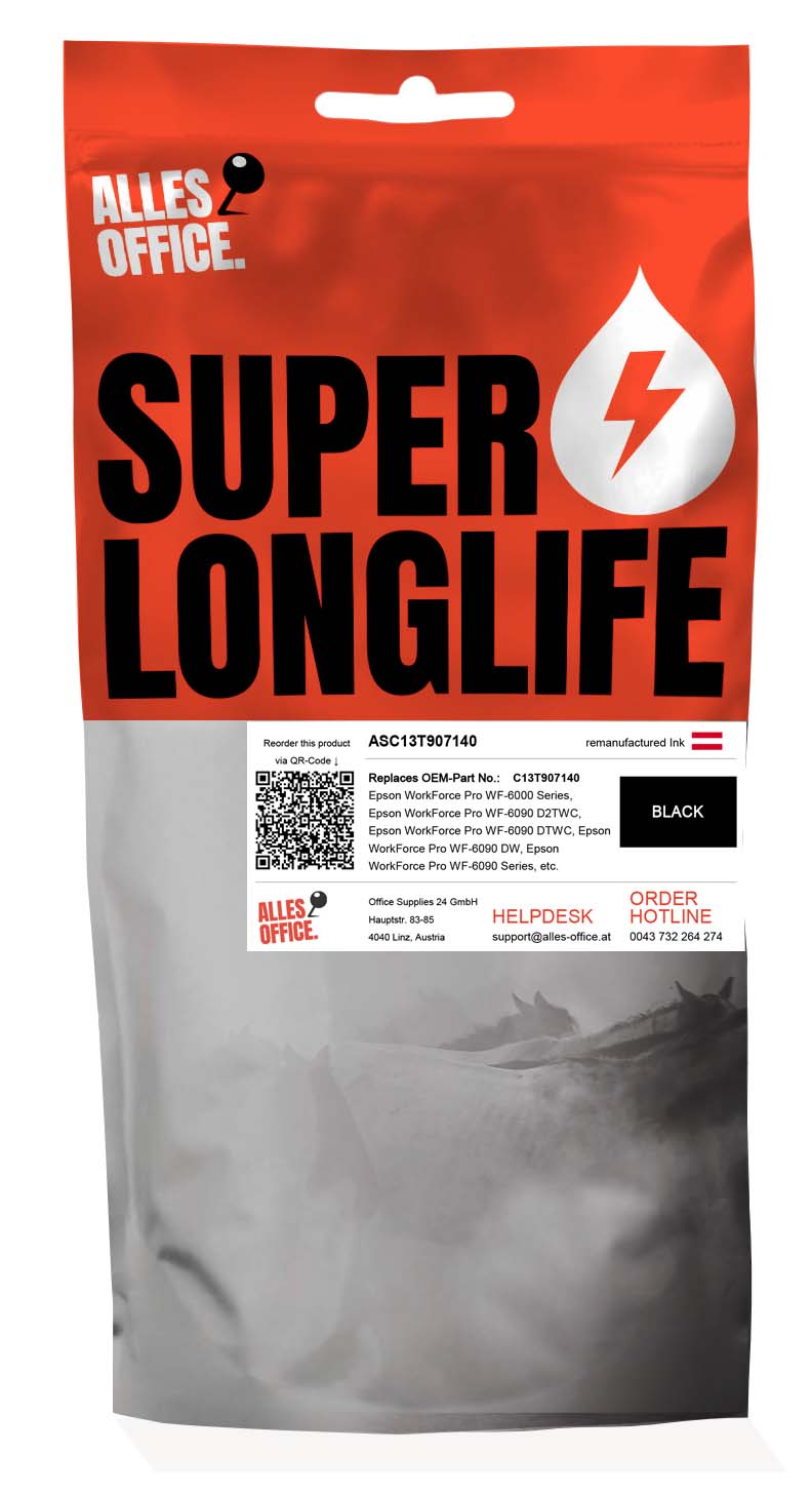 Superlonglife Epson C13T907140 / T9071 Ink černý