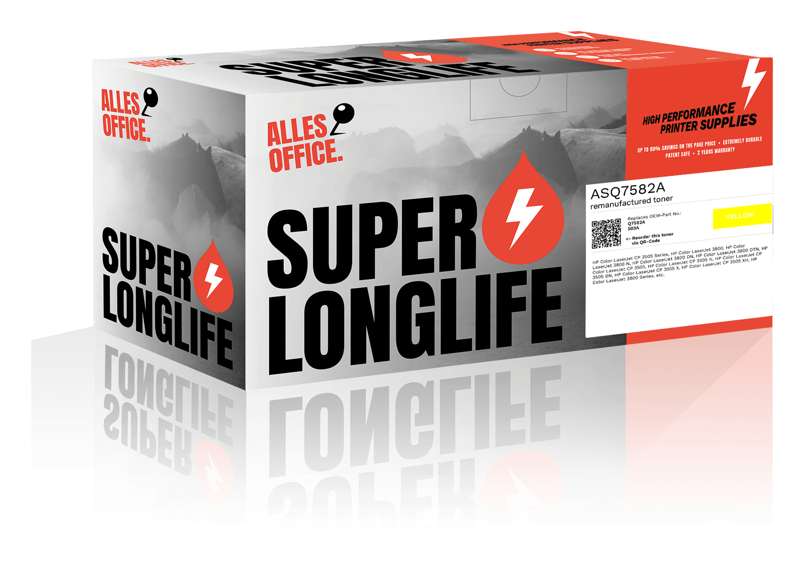 Superlonglife HP Q7582A / 503A Toner žluť