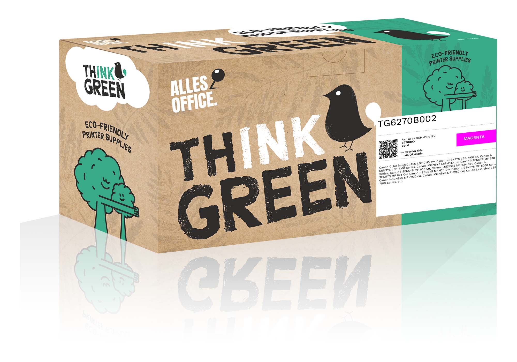 ThinkGreen Canon 6270B002 / 731M Toner purpurová