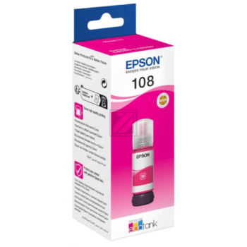 Epson Tintennachfüllfläschchen magenta (C13T09C34A, 108)
