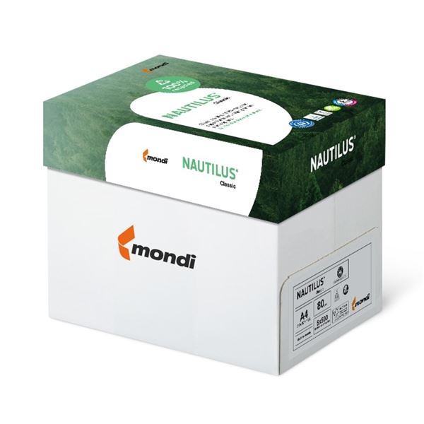 Papír Nautilus Classic, A4, 80 g/m2, kar2500 listů