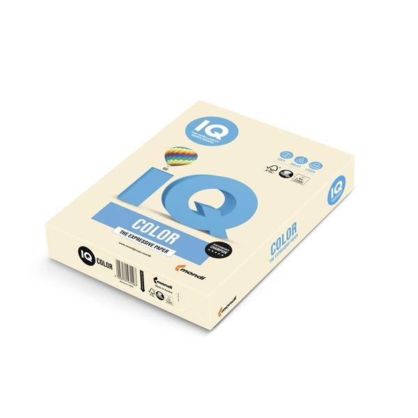 Barev.papír IQ A4-CR20,krém.,80g/m2,500 listů