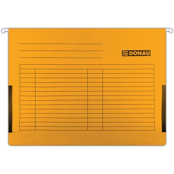 Závěsné desky s bočn. Donau - A4, 230 g/m2, oranž.