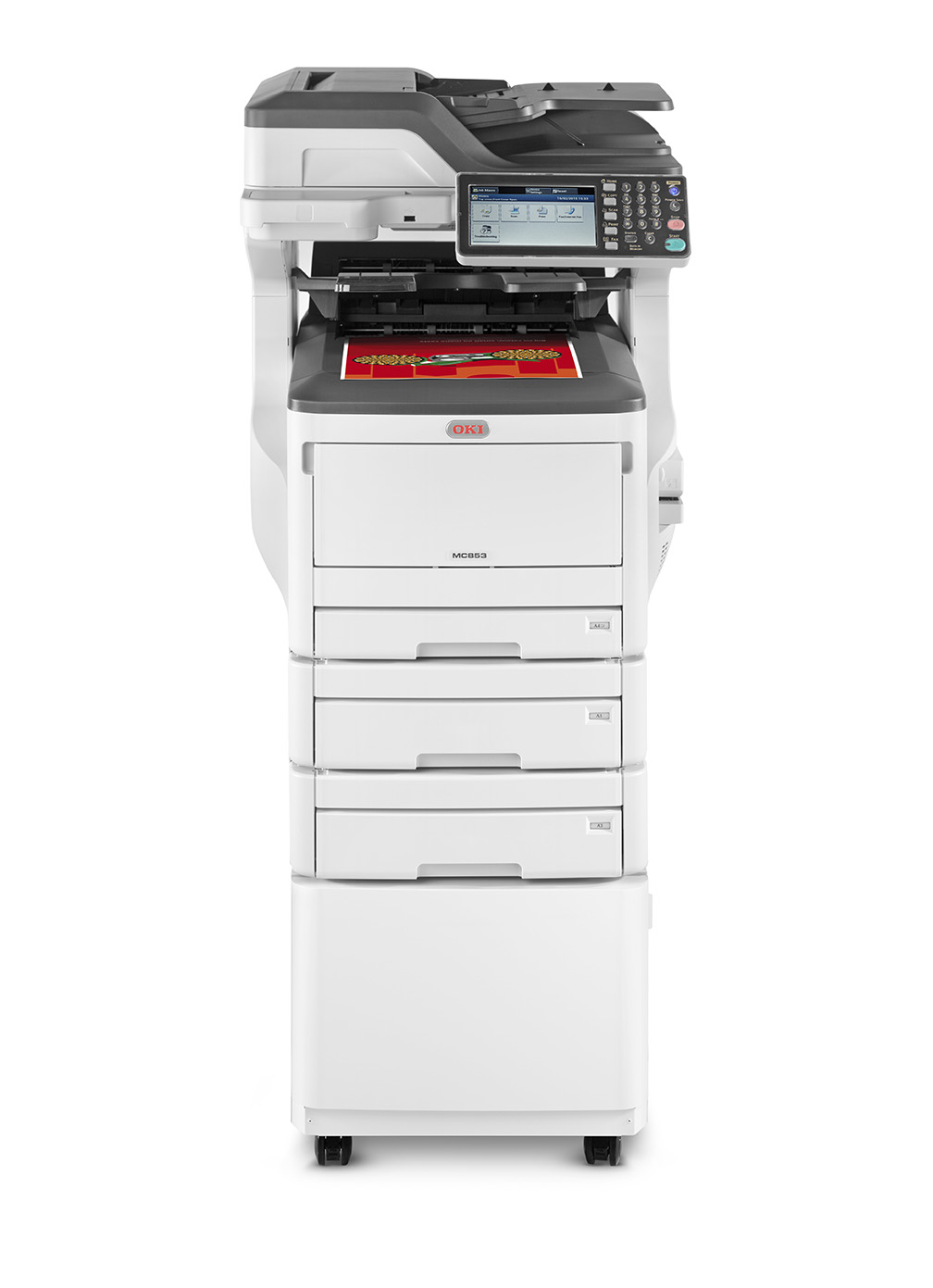 OKI MC853dnv LED 1200 x 600 DPI 23 Seiten pro Minute A3