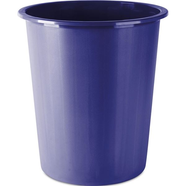 Odpadkový koš Donau, plastový, 14 l, modrý
