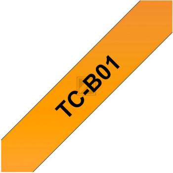 Brother Schriftbandkassette schwarz/signal orange (TC-B01)