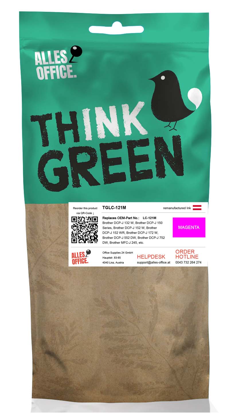ThinkGreen Brother LC-121M Ink purpurová