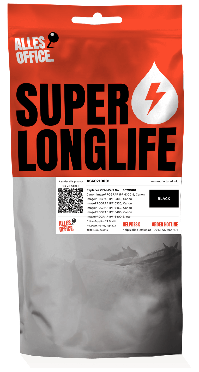 Superlonglife Canon 6621B001 / PFI-106BK Ink černý