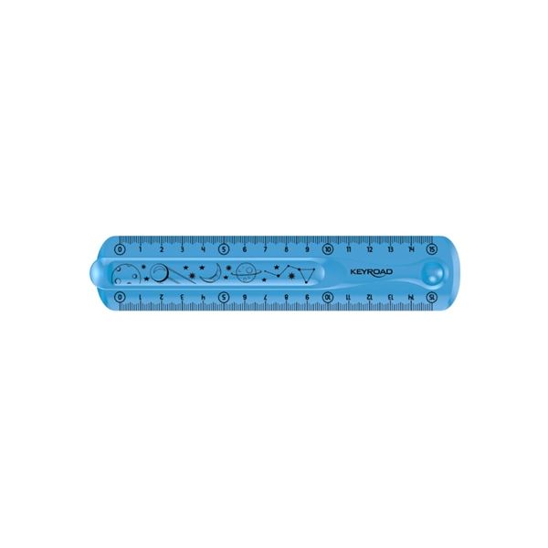 Pravítko KEYROAD - 15 cm, Flexi, asort