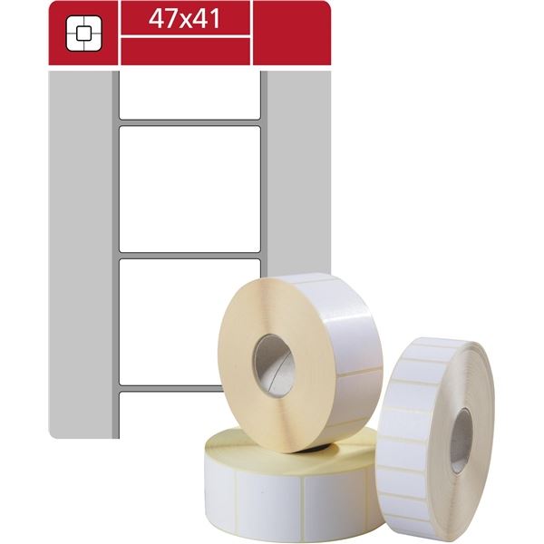 Etik.kotouč.S&K Label-termo,bílé,47x41 mm,1500 ks