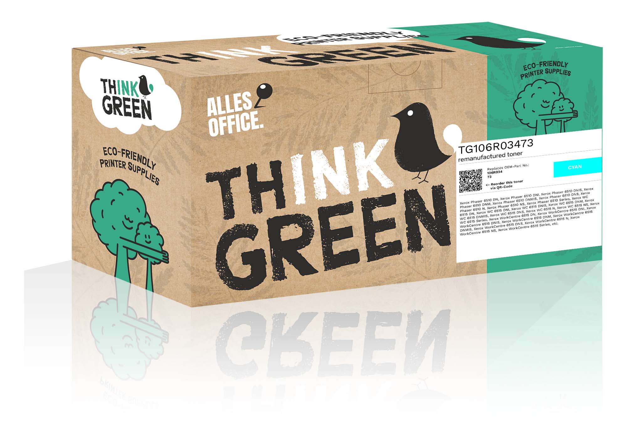 ThinkGreen Xerox 106R03473 Toner azurová