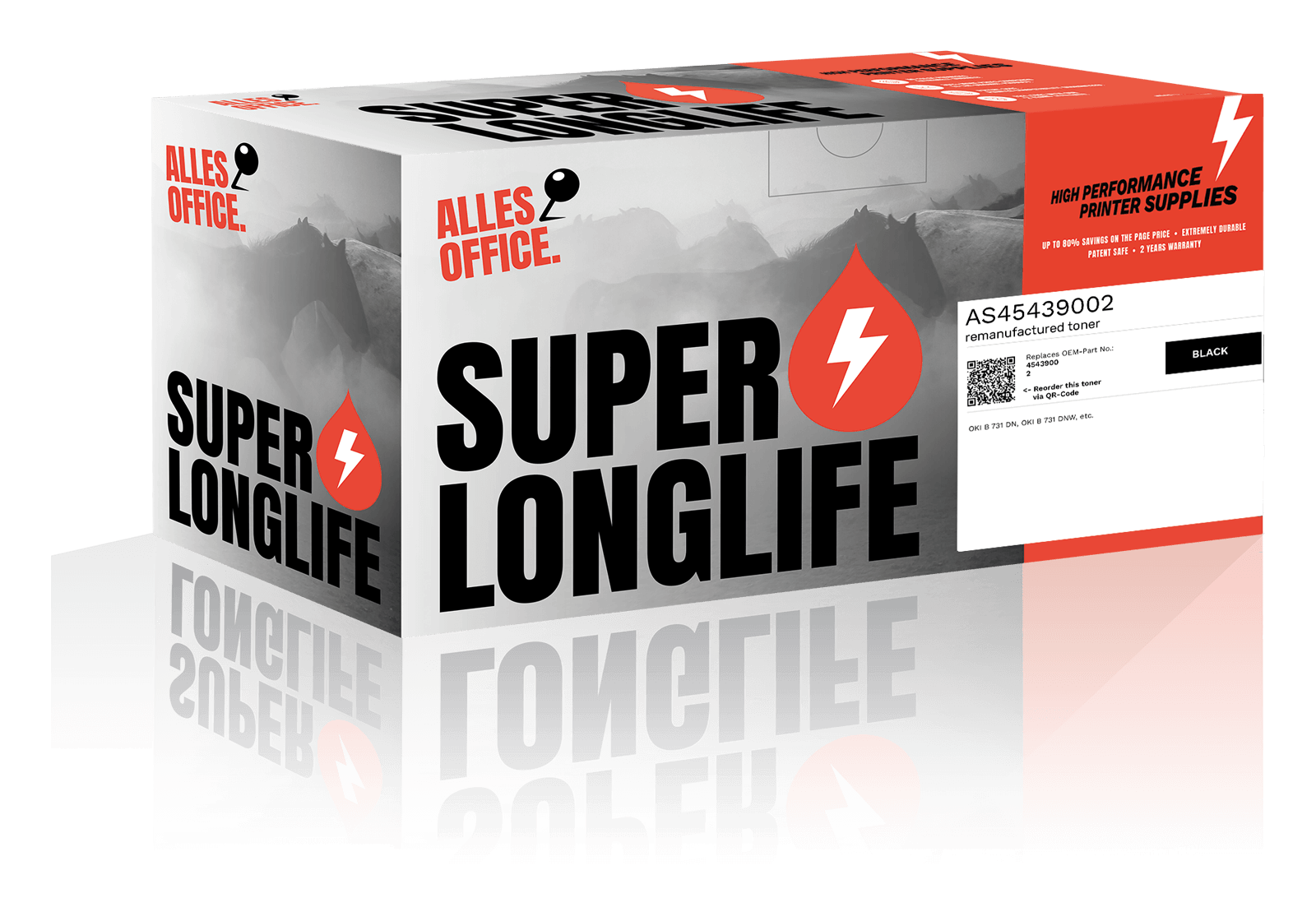 Superlonglife OKI 45439002 Toner černý