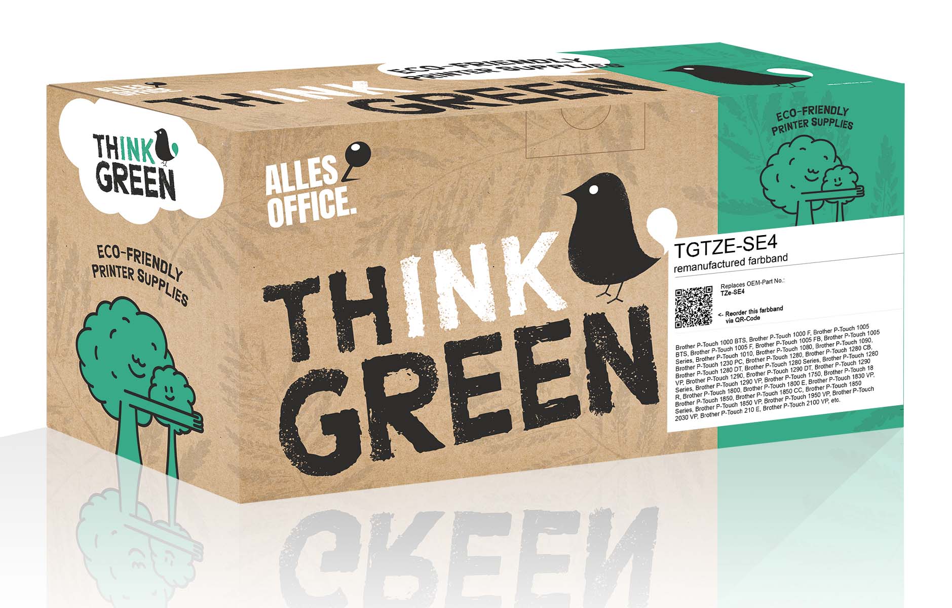 ThinkGreen Brother TZe-SE4 Páska černobílé