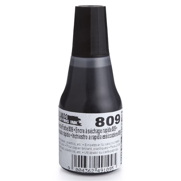 Razítková barva COLOP 809, rychleschnoucí, černá