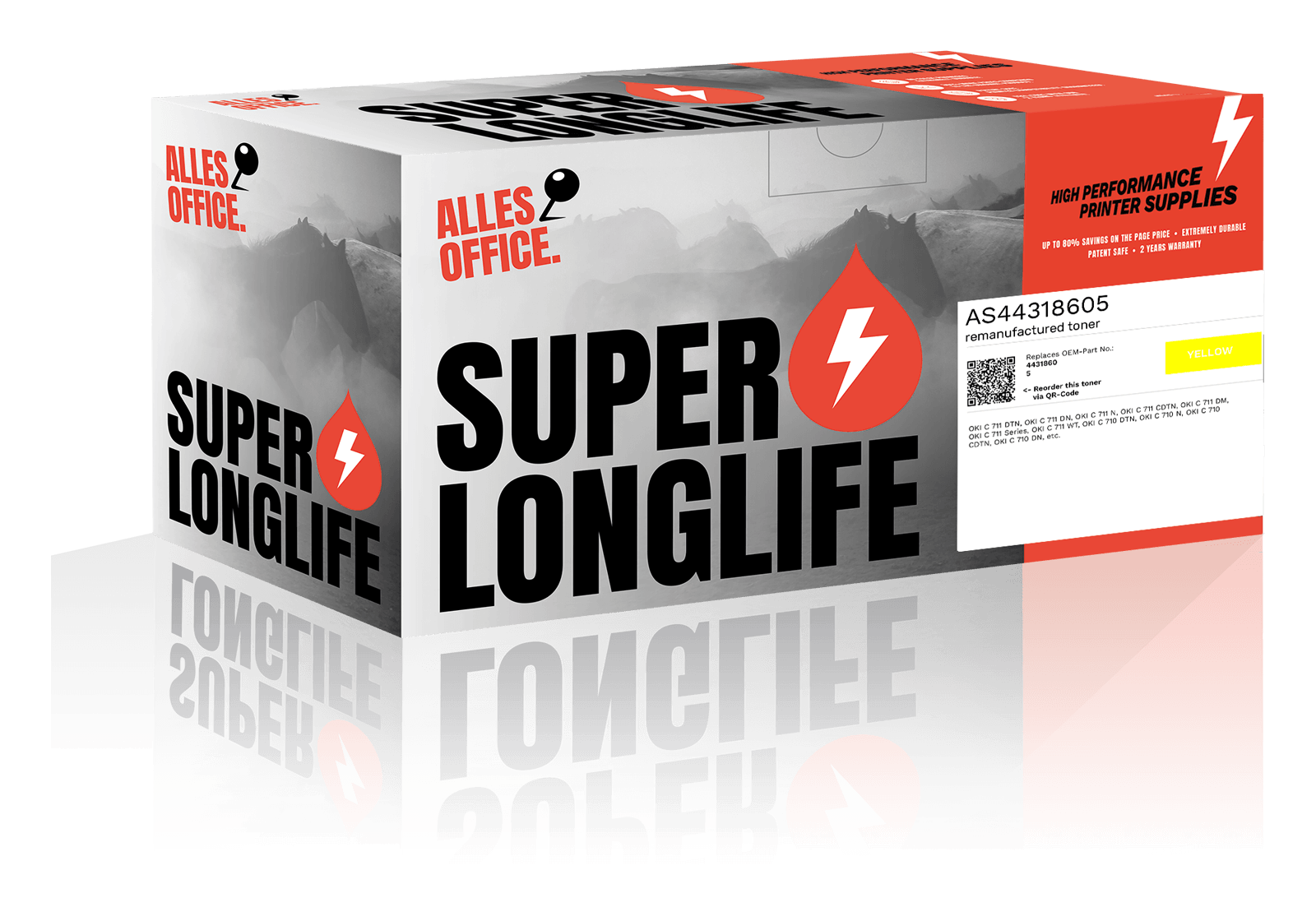 Superlonglife OKI 44318605 Toner žluť