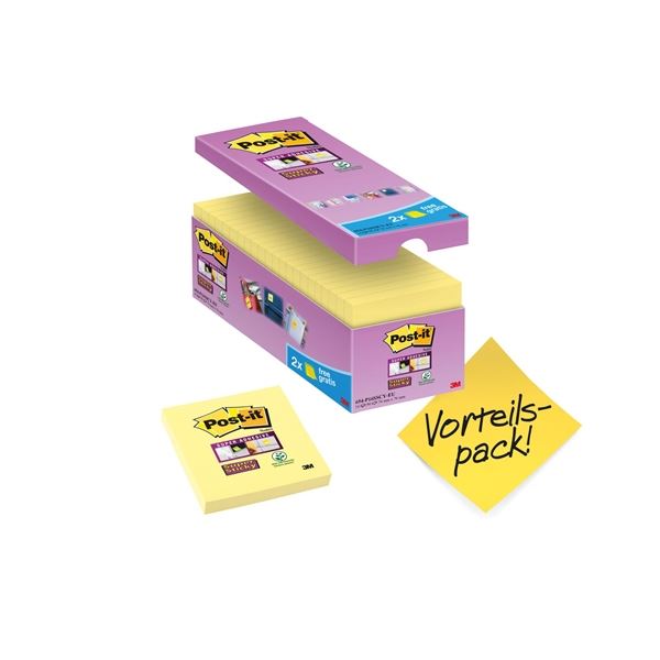 Bloček Post-it Sticky, 76 x 76 mm, žlutý