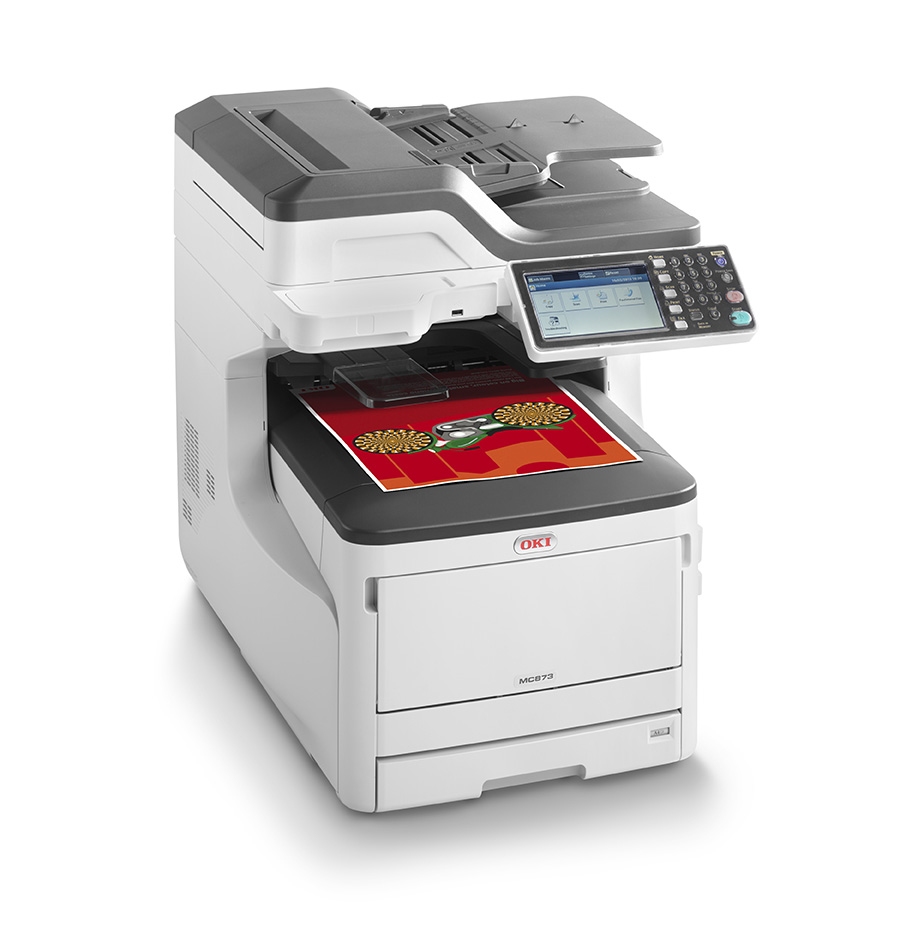 OKI MC873dn LED A3 1200 x 600 DPI 35 Seiten pro Minute