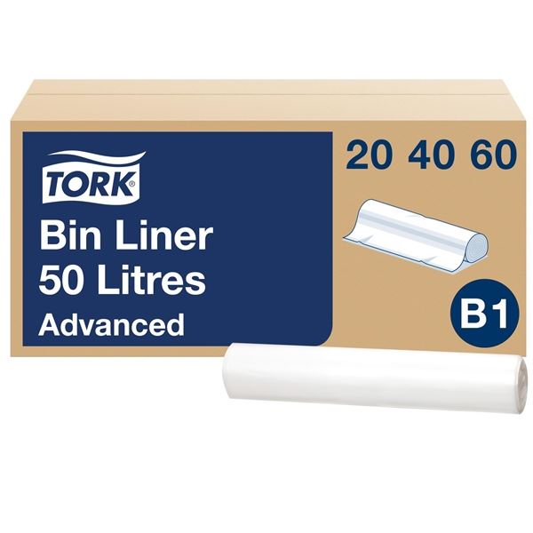 Pytle na odpadky Tork-B1, 50 l,1 role, 25 ks