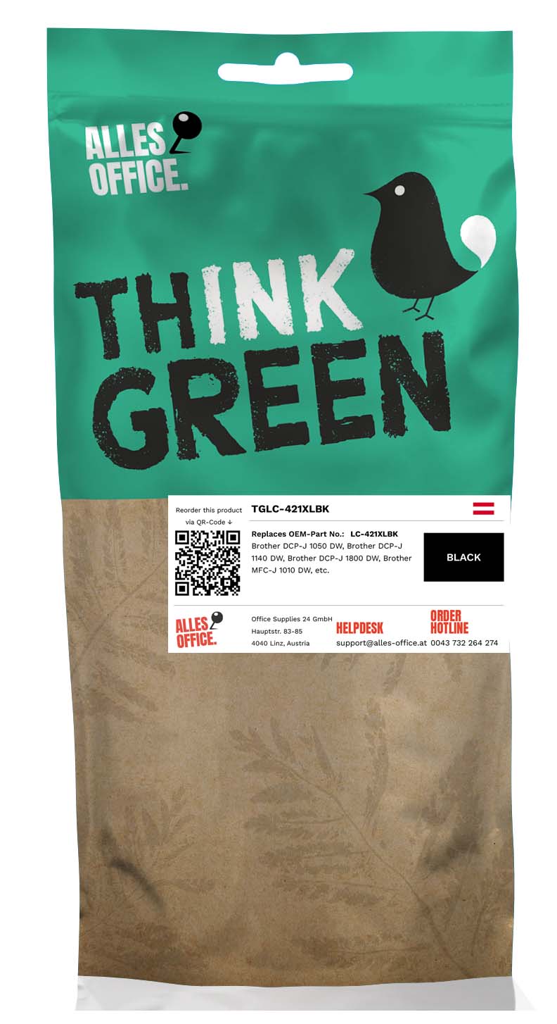 ThinkGreen Brother LC-421XLBK Ink černý