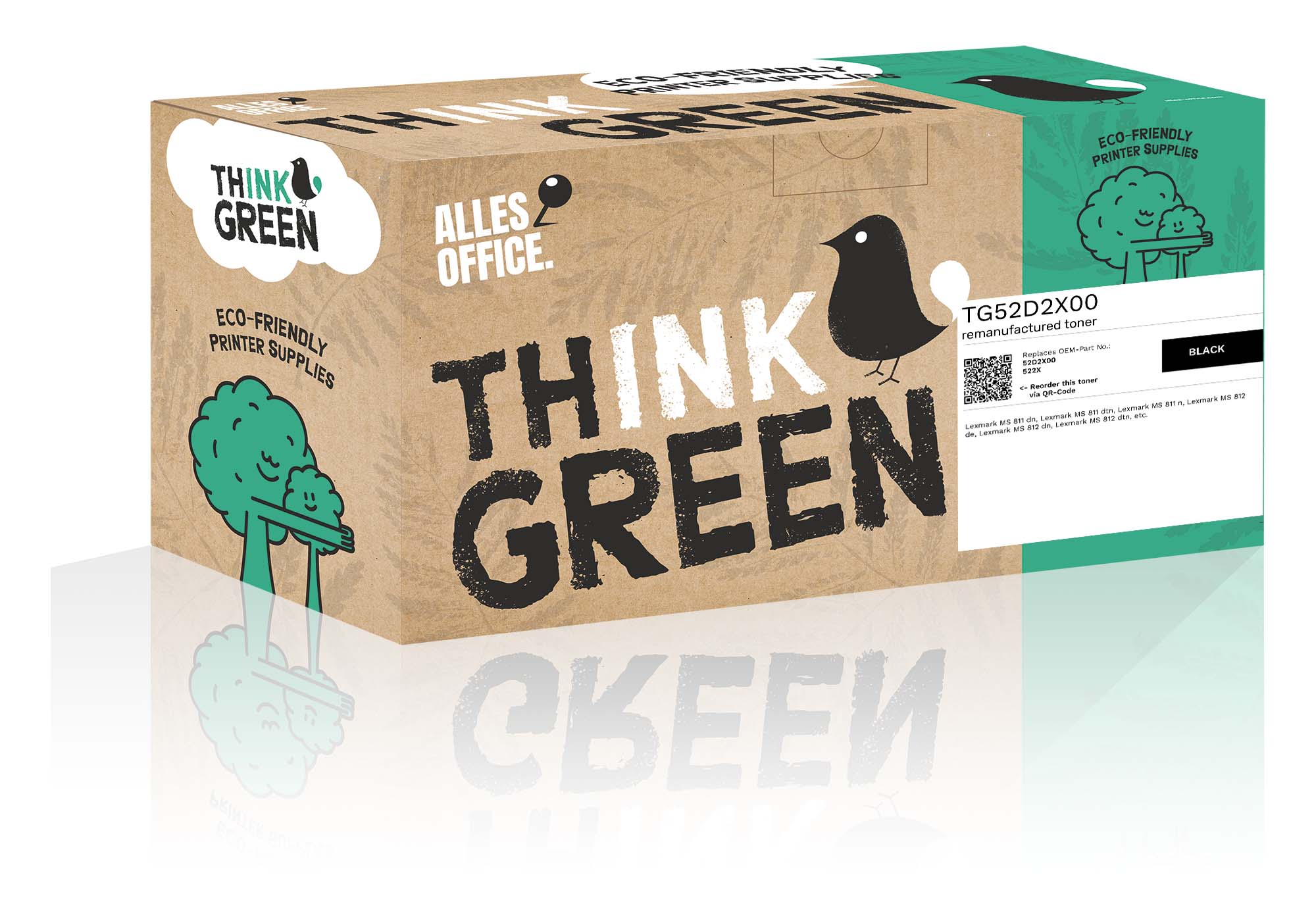 ThinkGreen Lexmark 52D2X00 / 522X Toner černý