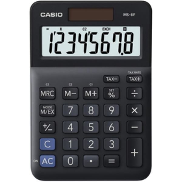 Stolní kalkulačka Casio MS 8 F - 8místný displej