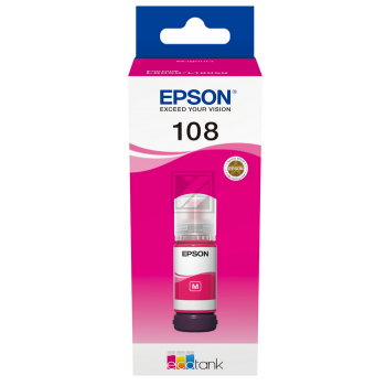 Epson Tintennachfüllfläschchen magenta (C13T09C34A, 108)
