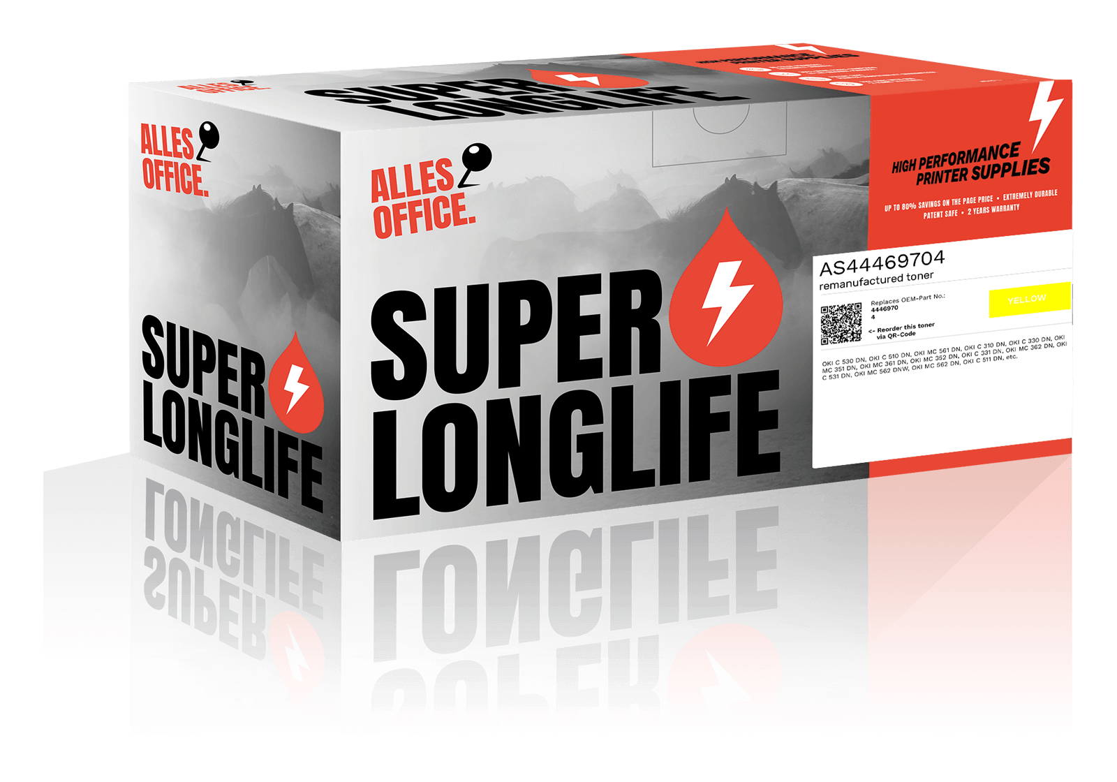 Superlonglife OKI 44469704 Toner žluť