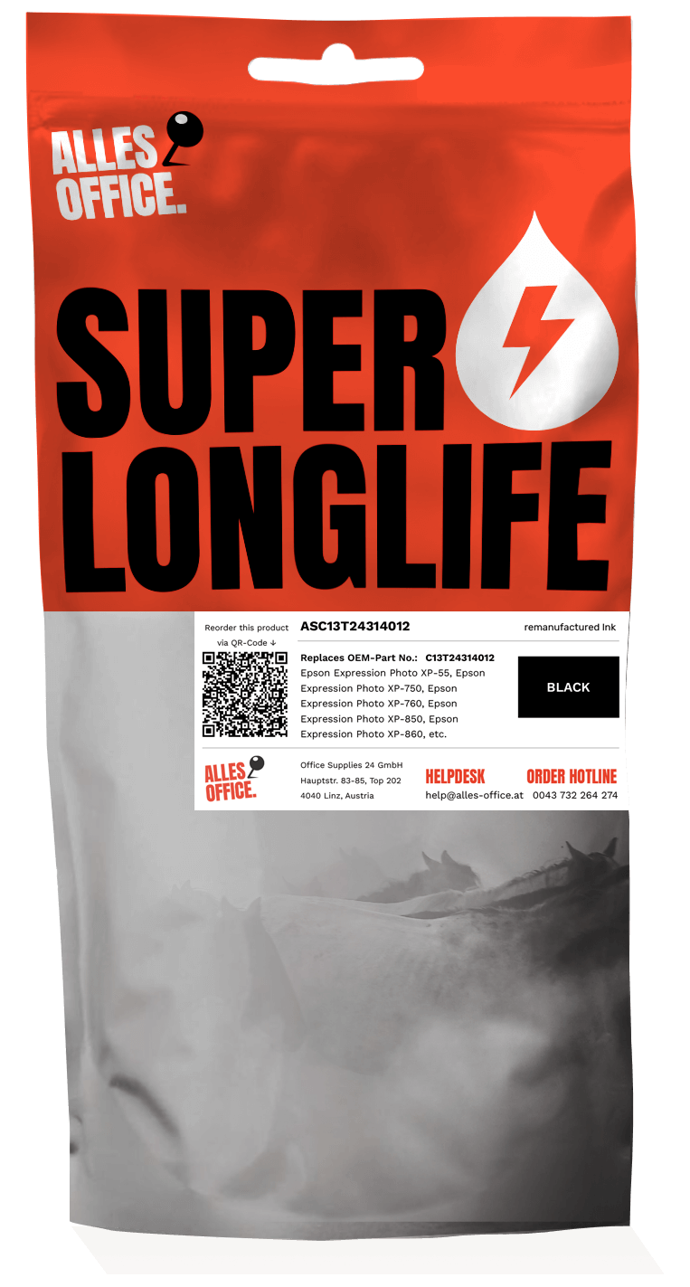 Superlonglife Epson C13T24314012 / 24XL / C13T24314010 Ink černý