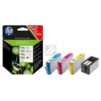 HP Tintenpatrone gelb, magenta, schwarz, cyan HC (C2N92AE, 920XL)