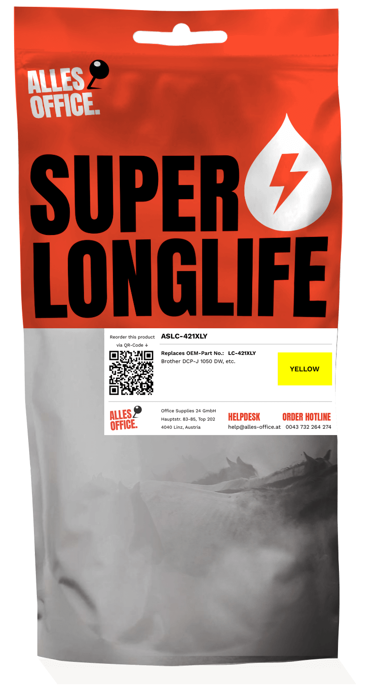 Superlonglife Brother LC-421XLY Ink žluť