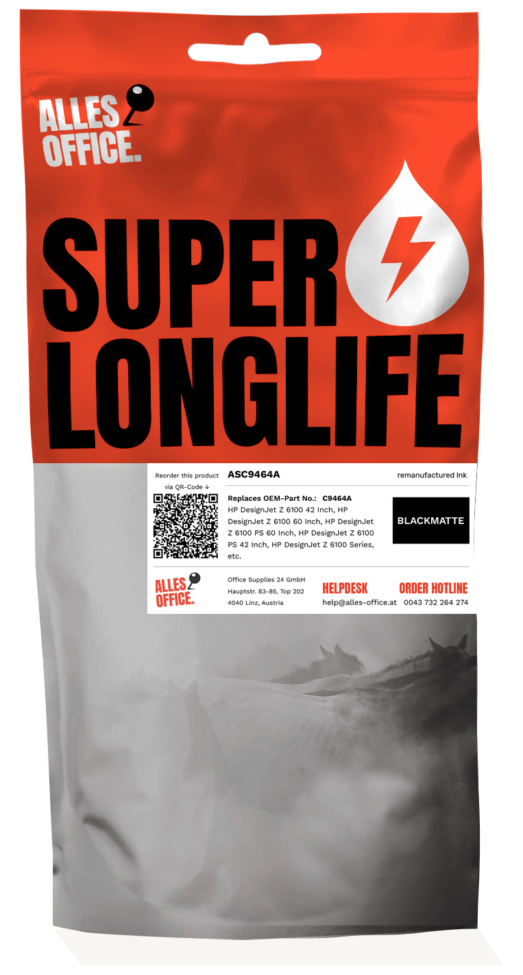 Superlonglife HP C9464A / 91 Ink
