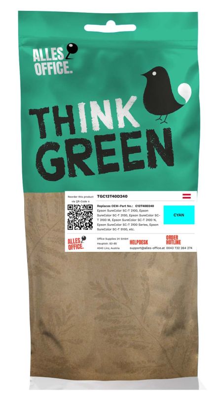 ThinkGreen Epson C13T40D240 / T40 / T40D Ink azurová