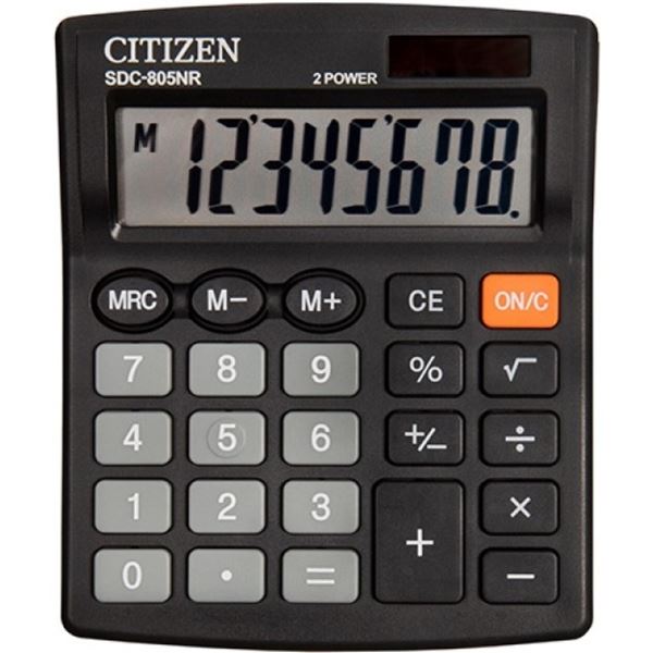 Stolní kalkulačka Citizen SDC-805NR, černá