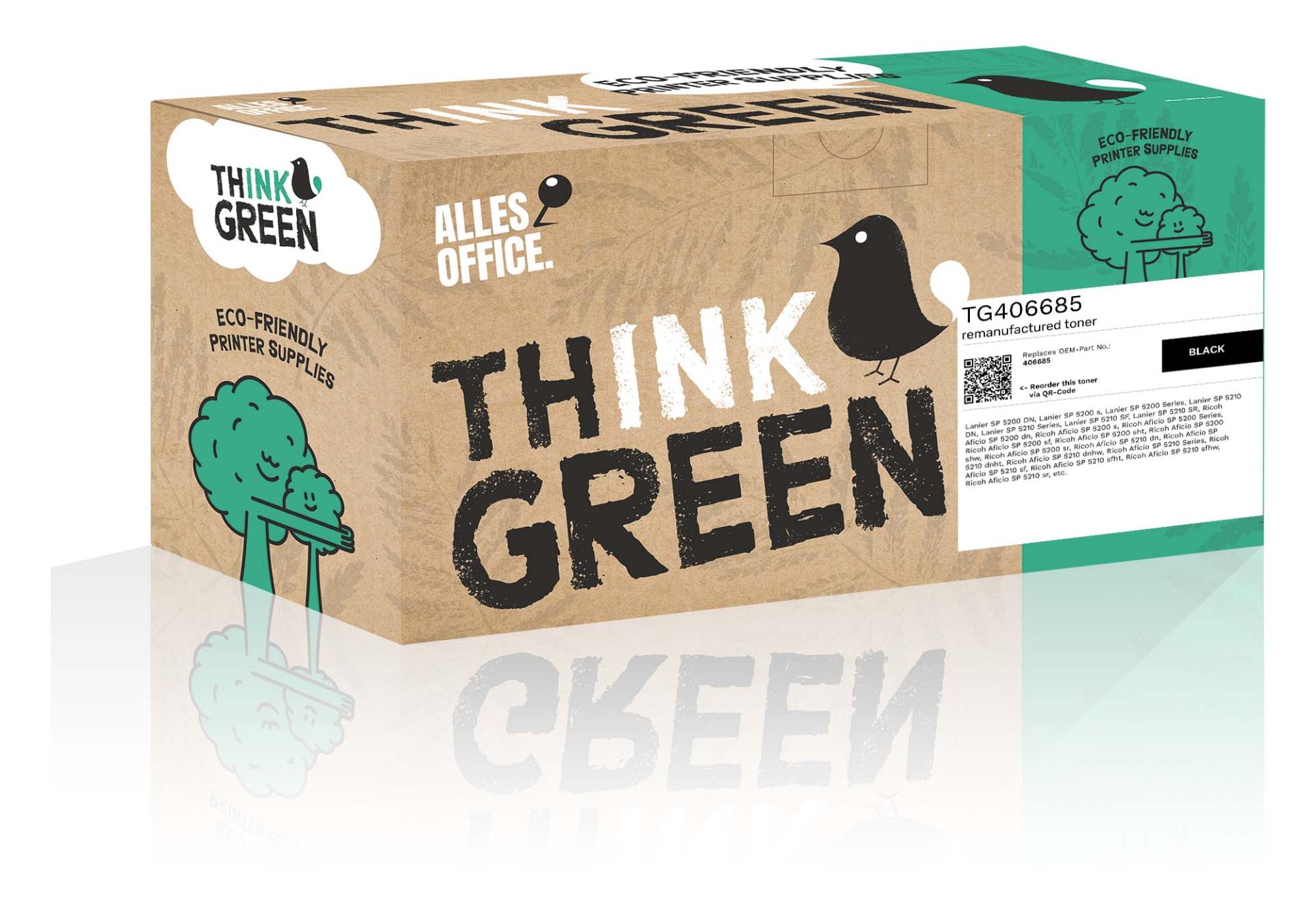 ThinkGreen replaces Ricoh 406685 schwarz