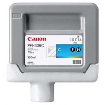 Original Canon 6658B001 / PFI-306C Tinte cyan