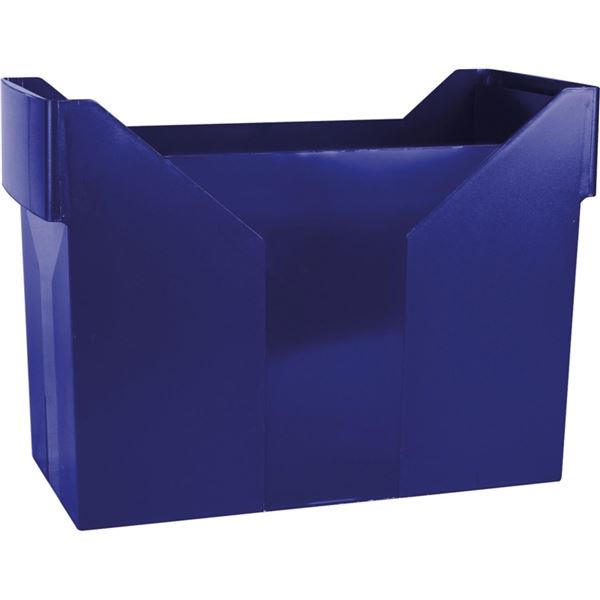 Box na závěsné desky Donau - plastový, modrý navy