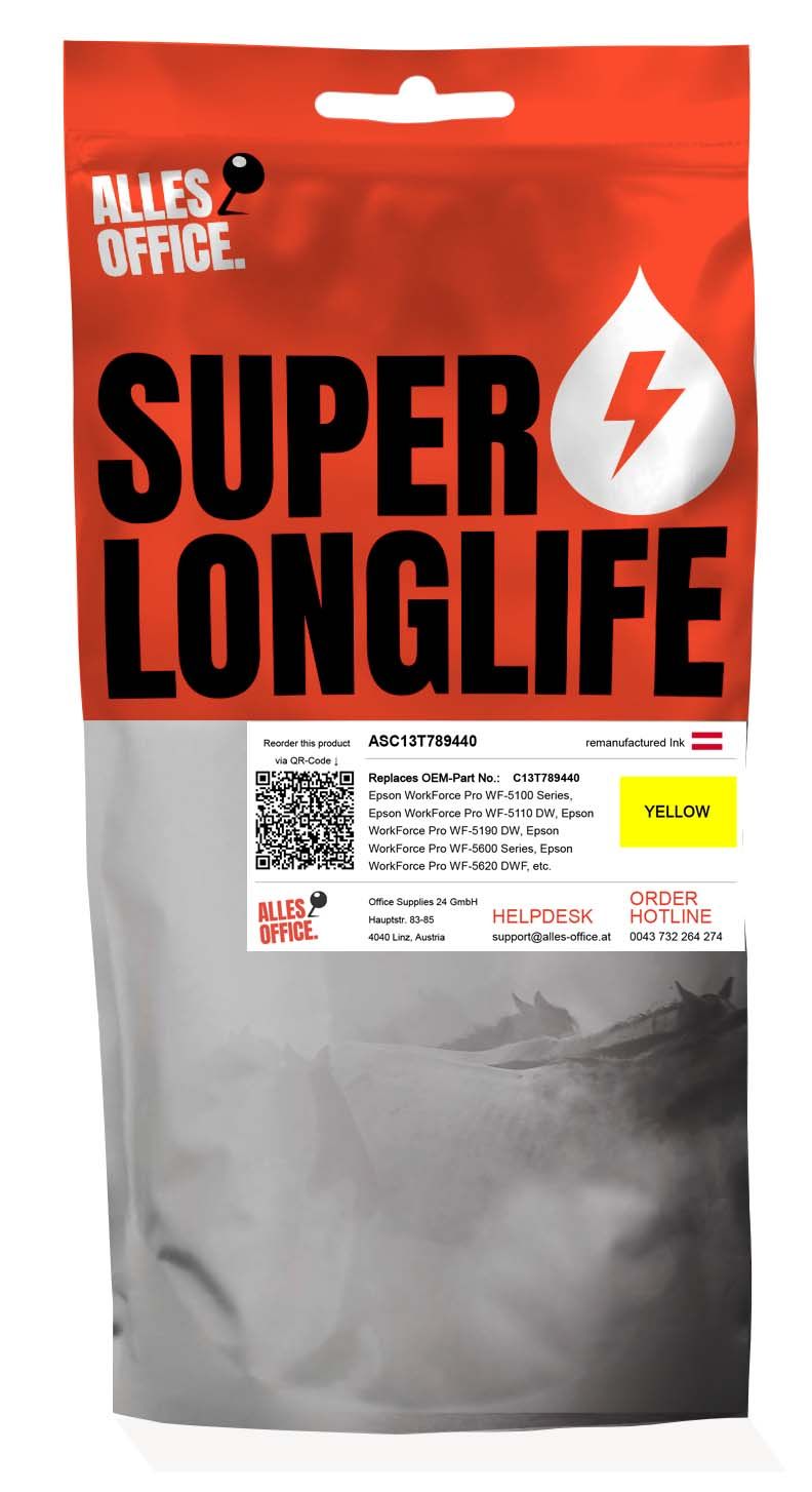 Superlonglife Epson C13T789440 / T7894 Ink žluť