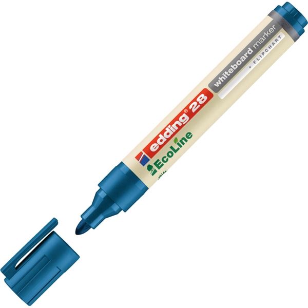 Popisovač na bílé tabule Edding Ecoline 28, modrý
