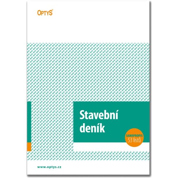 Stavební deník, A4, číslovaný